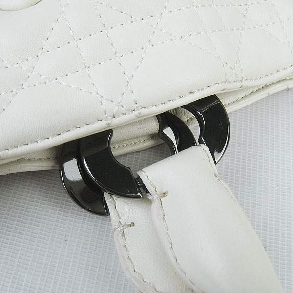 Christian Dior 1833 Quilted Lambskin Handbag-Cream